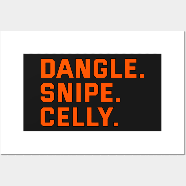 DANGLE. SNIPE. CELLY. Wall Art by HOCKEYBUBBLE